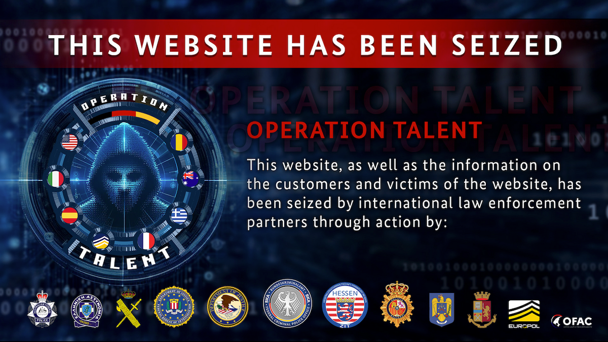 This website has been seized - Operation Talent